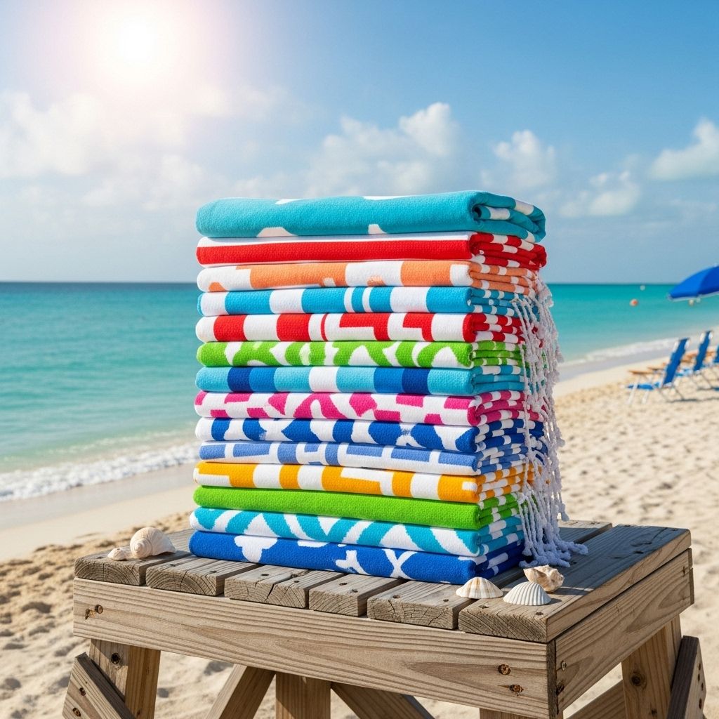 Soft, sand-free fabrics and fast-drying designs make your shoreside lounge a breeze.