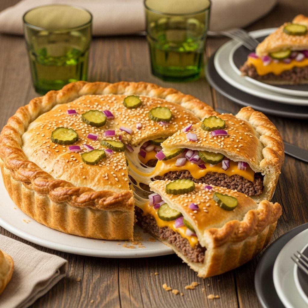 Best Cheeseburger Pie Recipe: Easy Family Comfort Food A flaky, savory crust melts into seasoned beef and cheese for a comfort mashup.