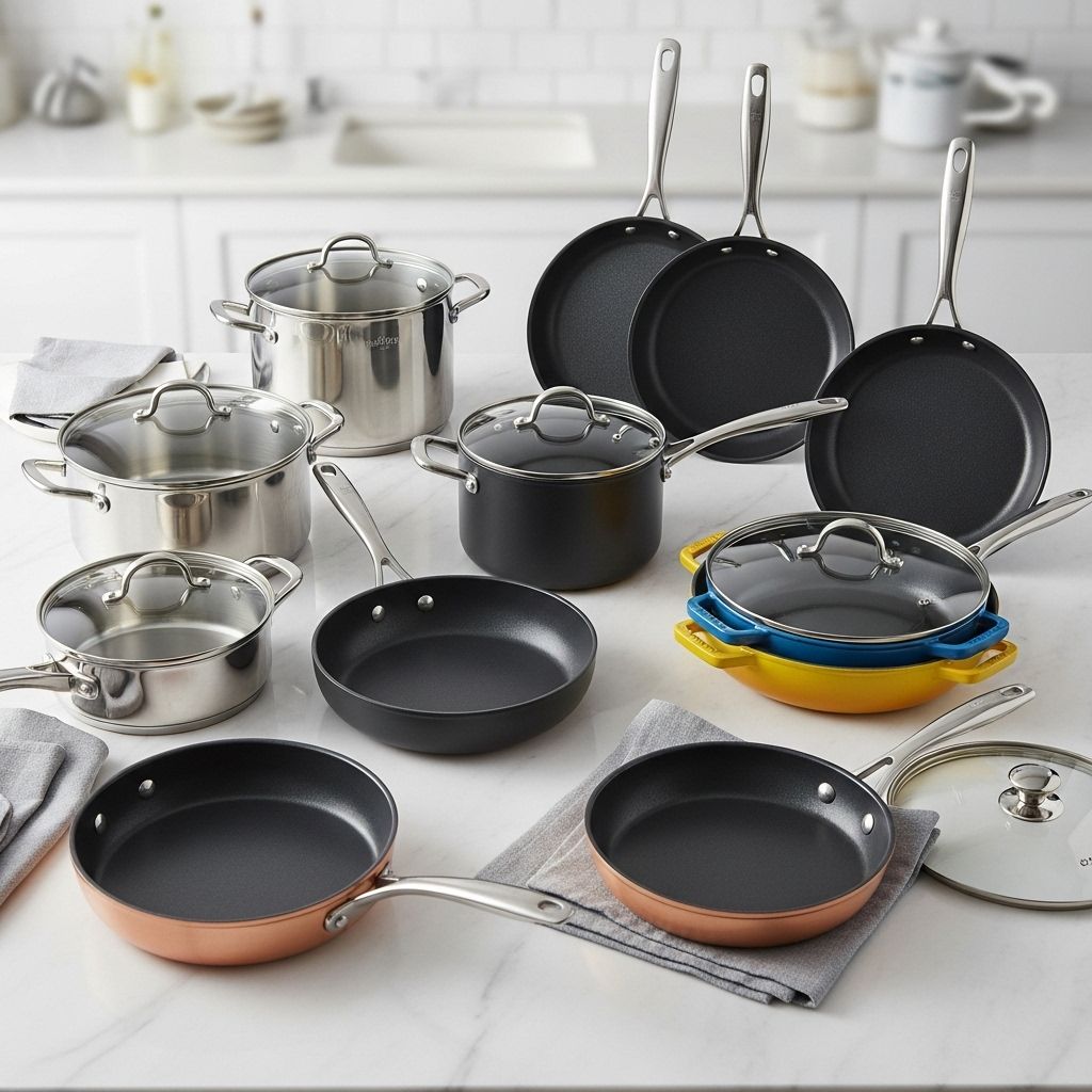 Discover the top-rated cookware sets for every kitchen, curated to enhance performance and style – from beginner-friendly nonstick classics to professional-grade stainless steel.