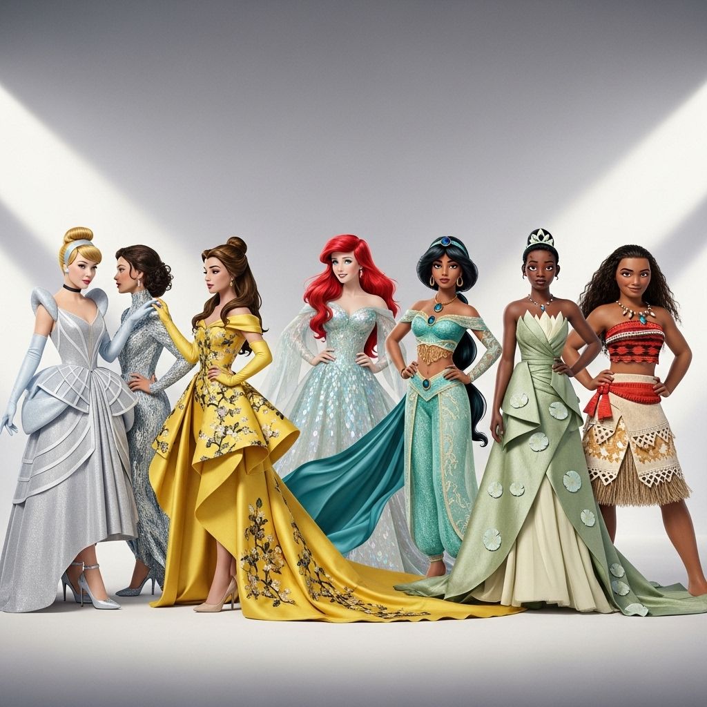 From Cinderella’s iconic ballgown to Elsa’s shimmering ice dress, discover which Disney princess outfits are haute couture classics and which are fashion faux pas.