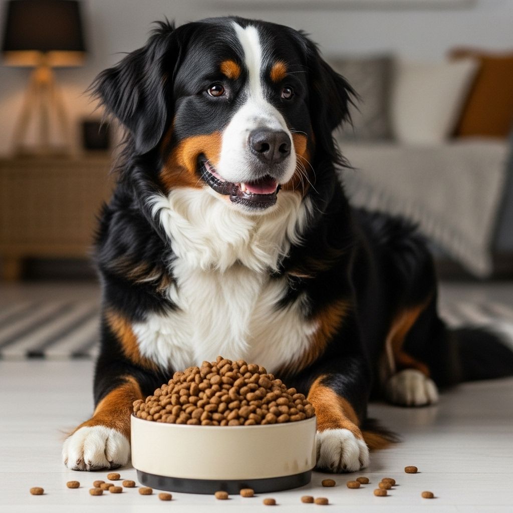Explore optimal dog food options and feeding strategies for Bernese Mountain Dogs at every life stage, from puppyhood to senior years.
