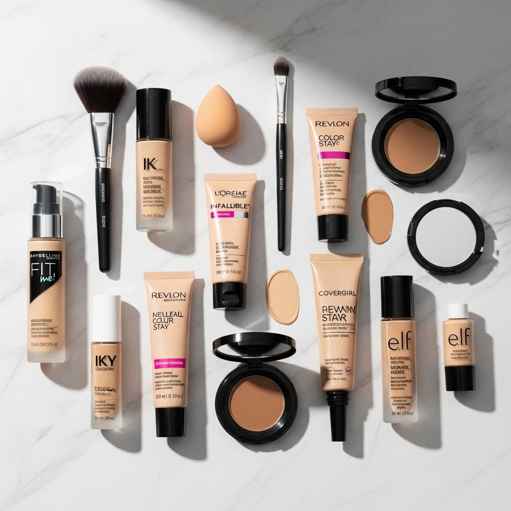 Explore top-performing, affordable drugstore foundations for every skin type, tone, and budget—tested and reviewed for real life.