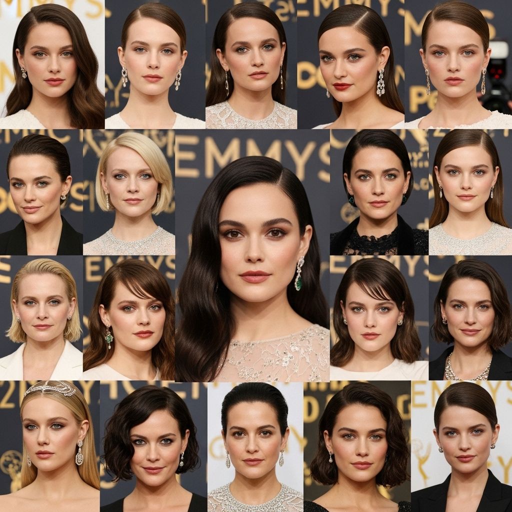 Explore the red carpet's most memorable beauty statements, makeup artistry, and hair trends that defined the 2025 Emmy Awards.
