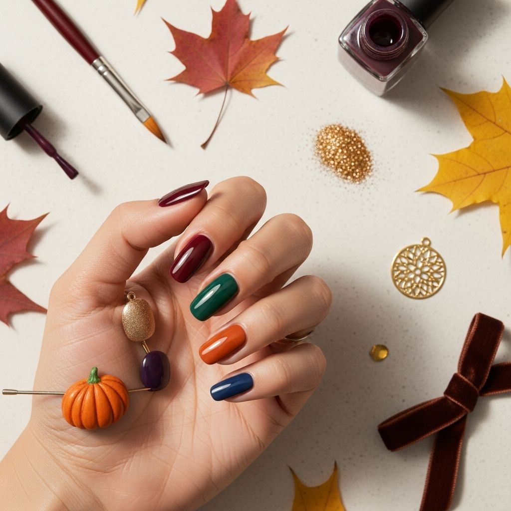Discover chic and cozy nail colors and designs trending for Fall 2025—rich reds, browns, milky whites, and more to inspire your autumn manicure.