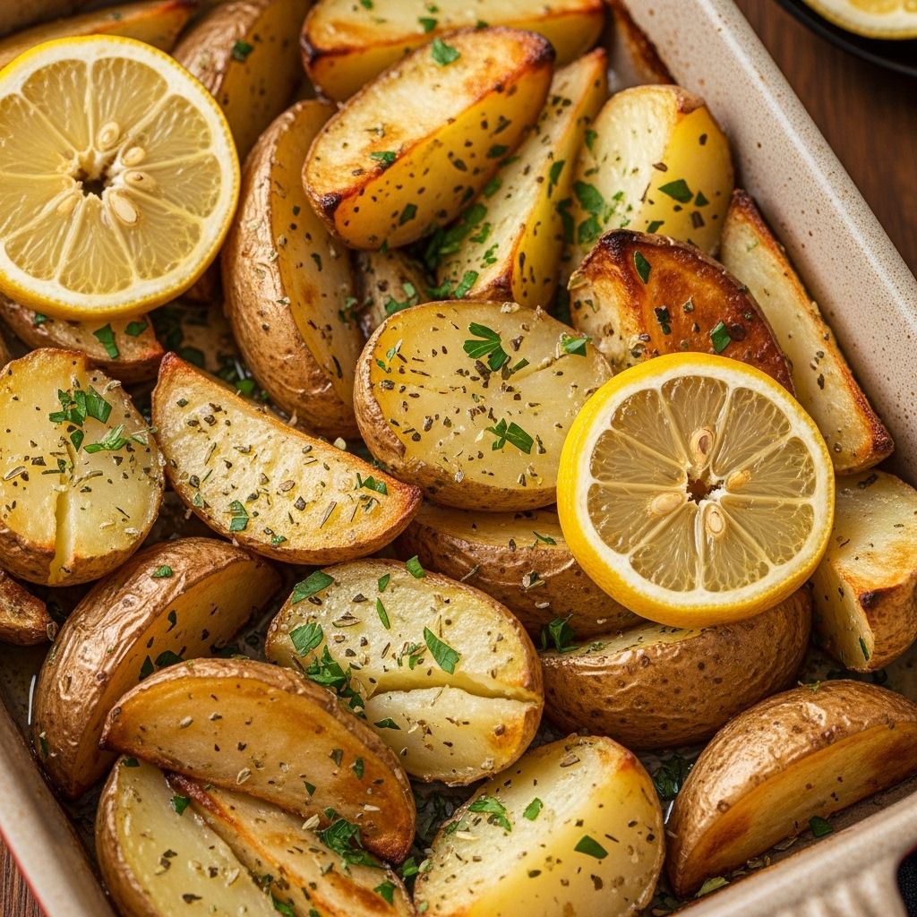 Lemon juice, herbs, and olive oil turn Yukon Golds into a bright and aromatic side dish.