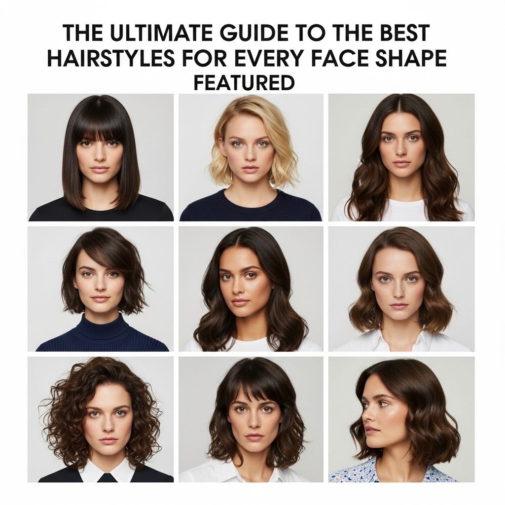 Unlock the secrets to flattering haircuts and styles tailored for oval, round, heart, square, and diamond face shapes.