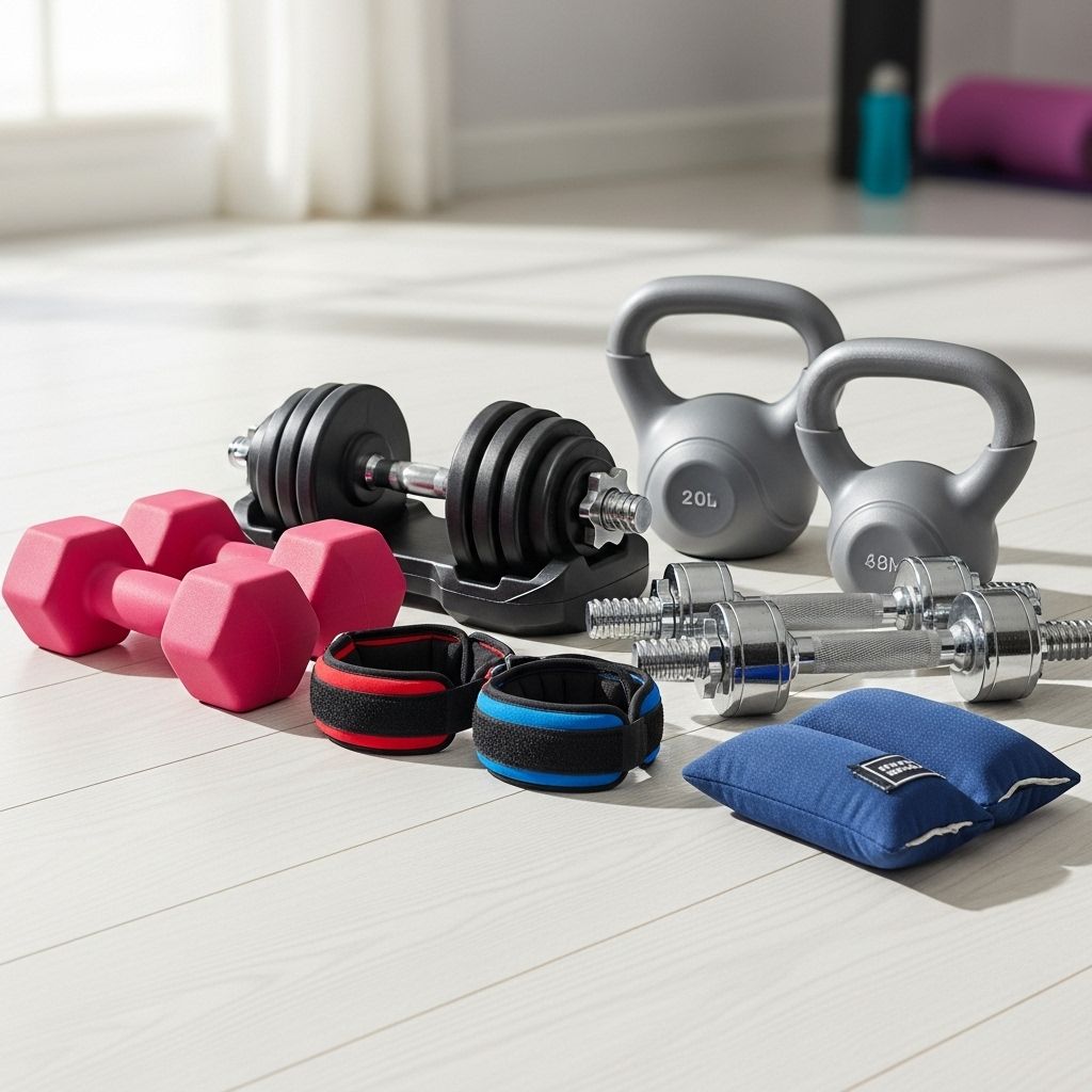 Diverse dumbbell choices that evolve with your workout from light toning to heavy lifting.