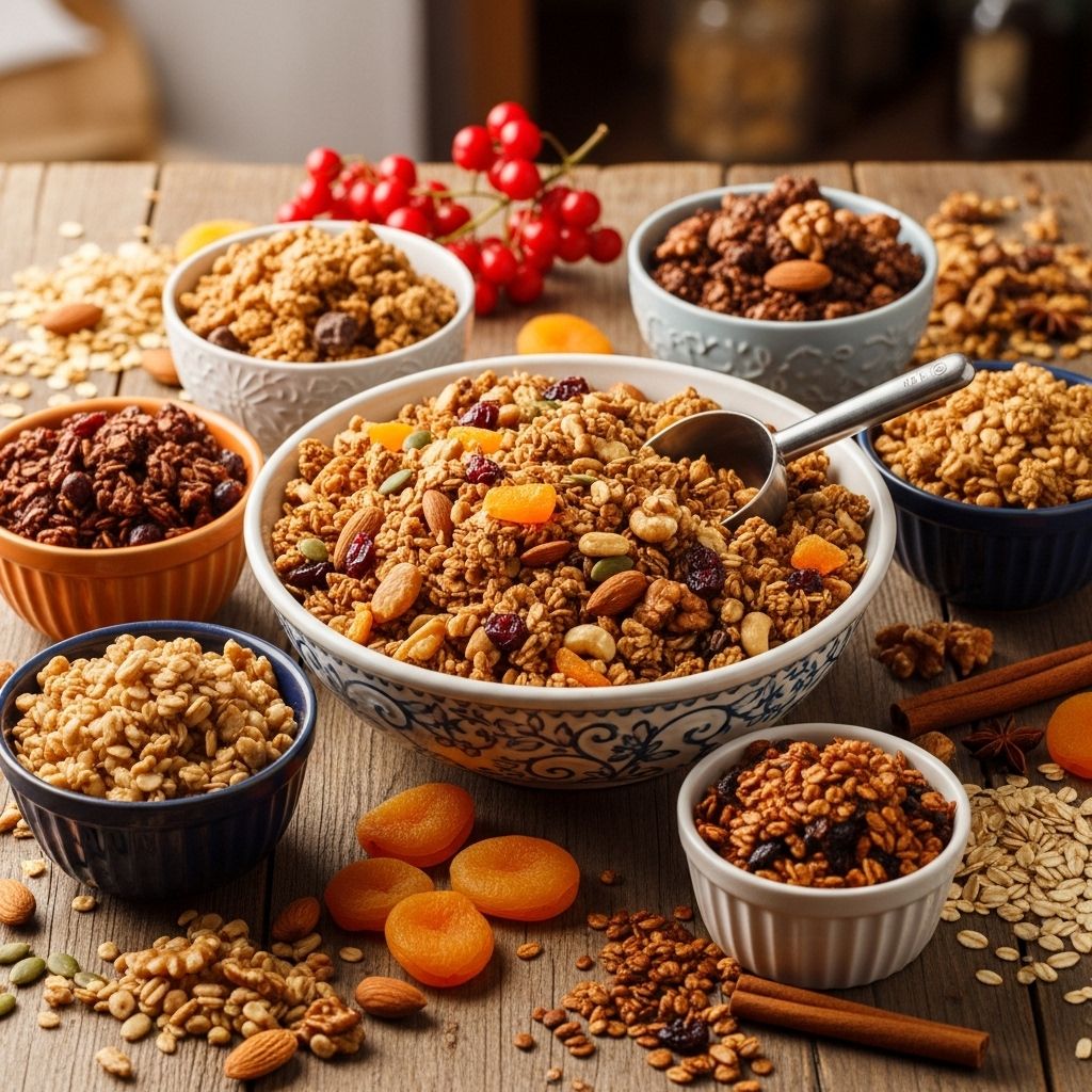 Discover the healthiest granola options packed with whole grains, nuts, low added sugar, and real flavors.