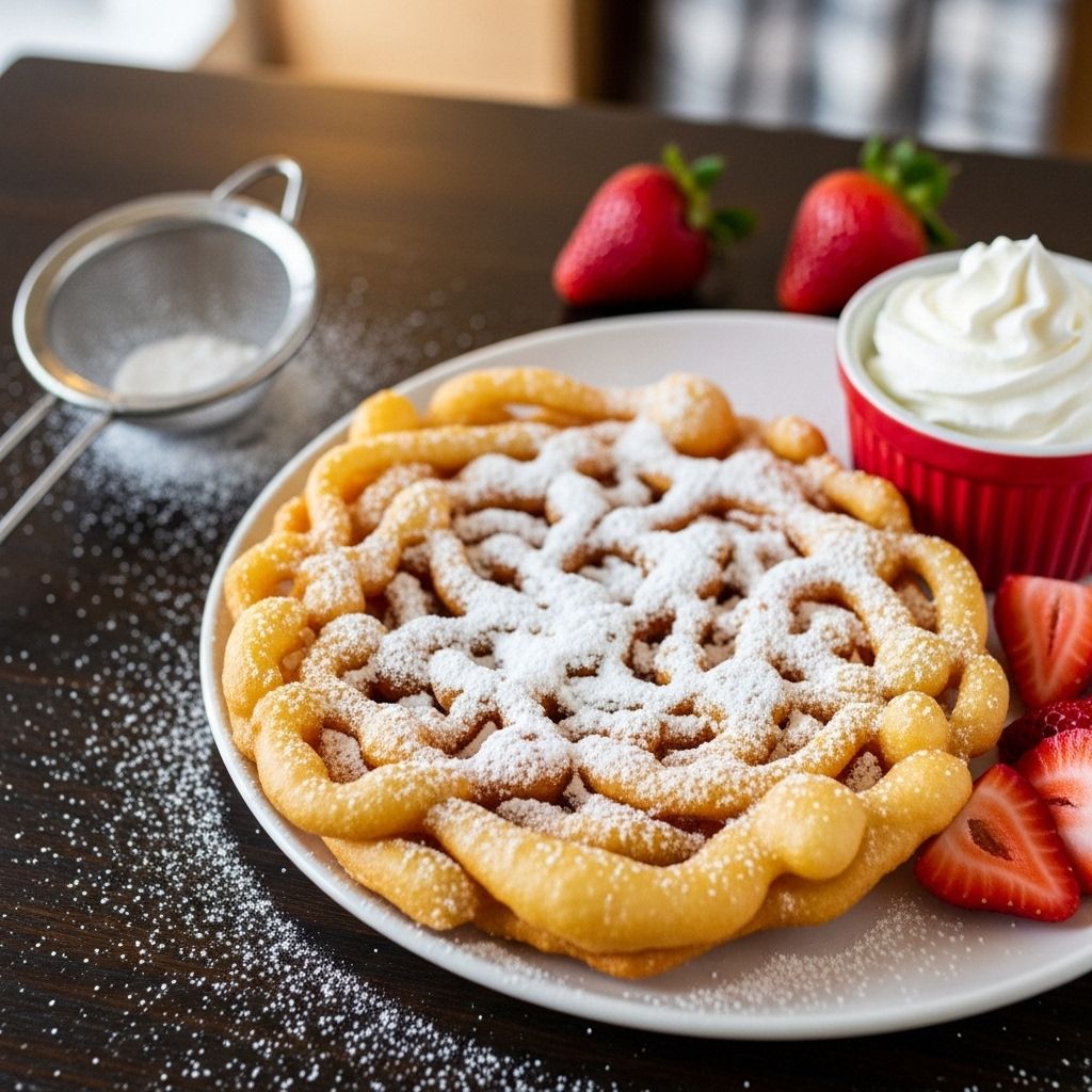 Enjoy a golden‐crisp crust and tender center with the irresistible taste of the fair.