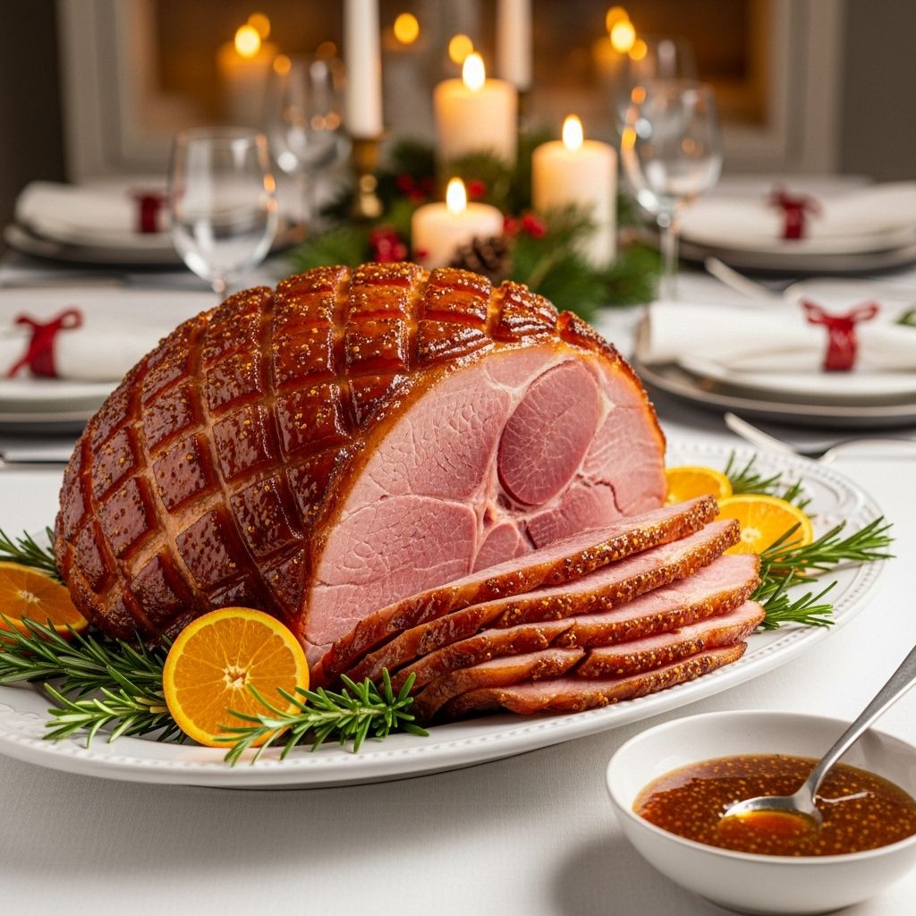 Clove-studded roast dazzles with succulent texture and a glossy, sweet-savory crust.