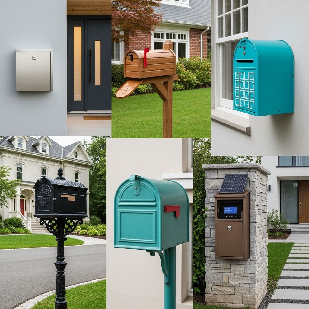 Durable, lockable mailbox designs blend security and style for every exterior.