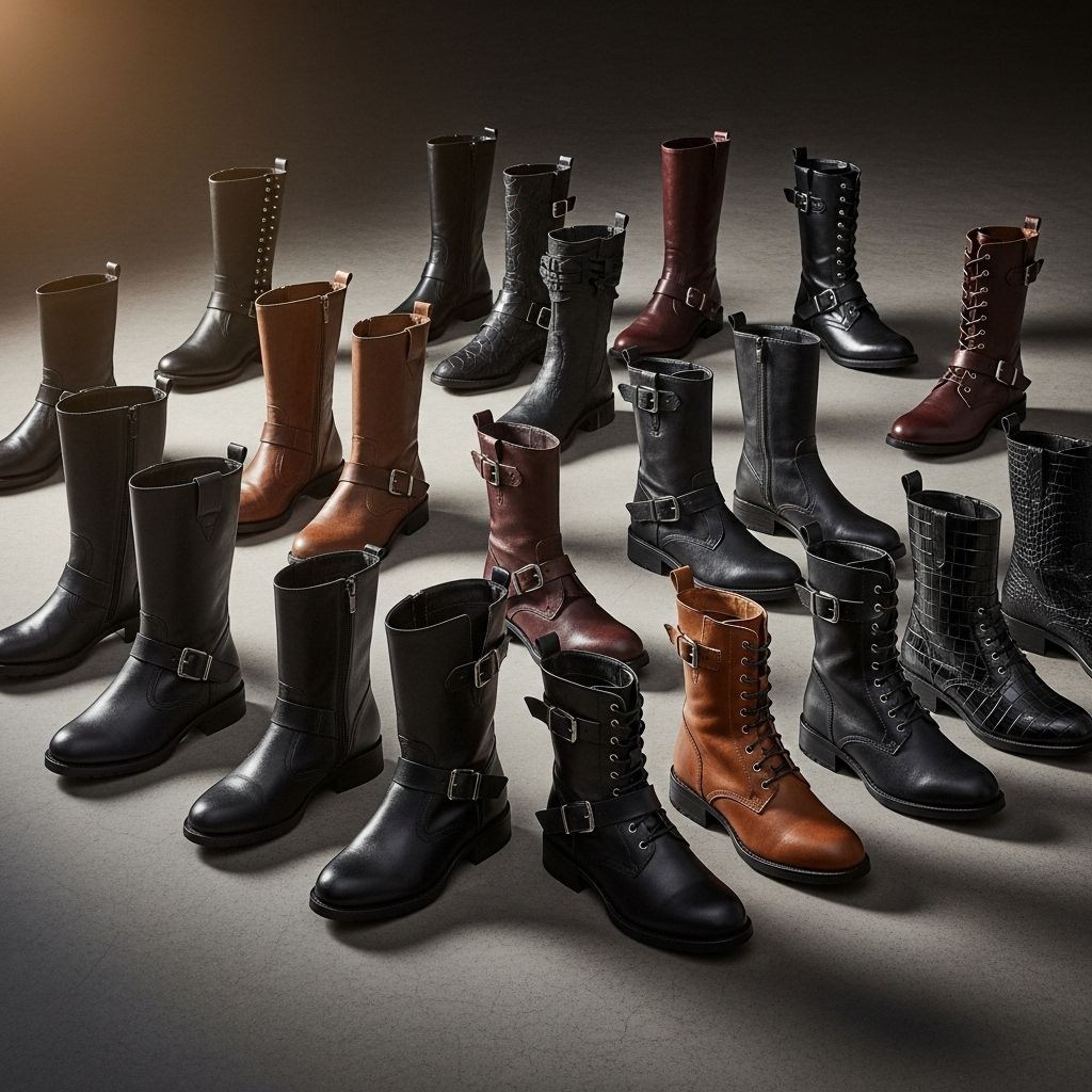 Step up your edge: Discover 2024’s best moto boots for every vibe, from classic harness to punk platforms and bold embellished styles.