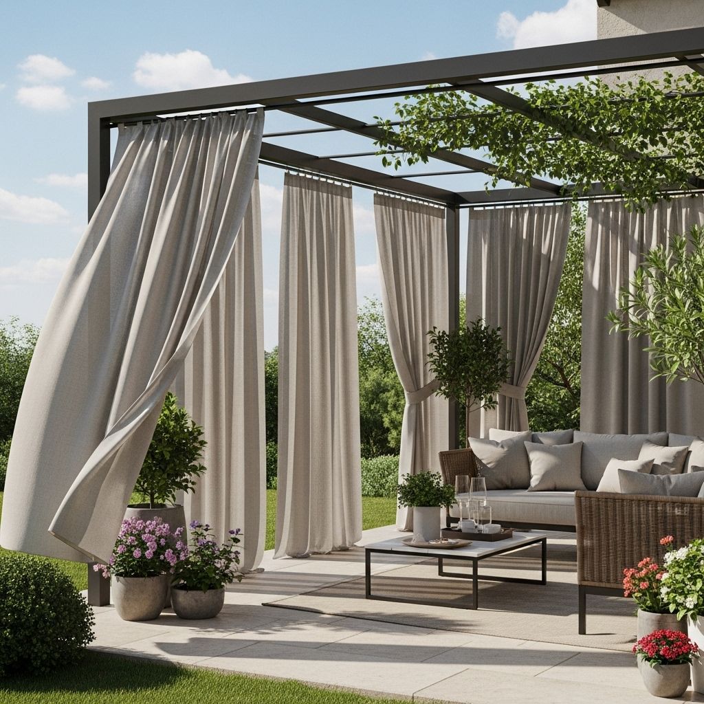 Chic panels block harsh glare, soften sound, and frame your patio for cozy moments.