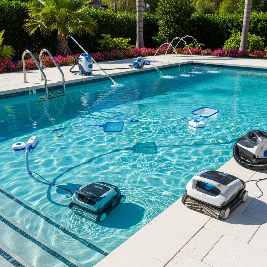 Explore cleaning solutions that simplify maintenance and keep your backyard sparkling.