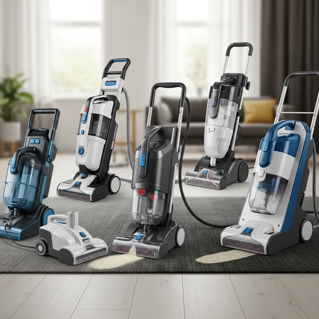 Powerful spot-cleaning machines make quick work of stubborn stains and tight corners.