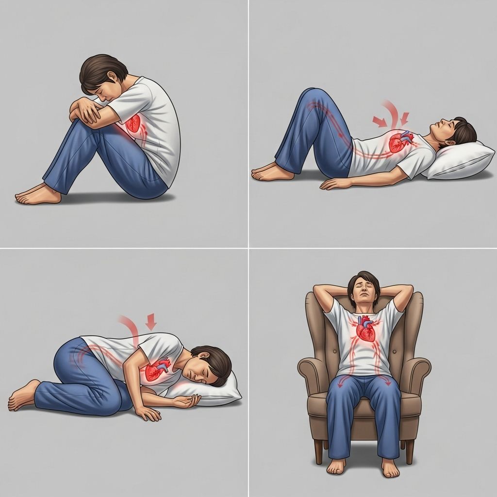 Learn how to position your body during a heart attack, immediate steps to take, and why positioning matters in improving outcomes.