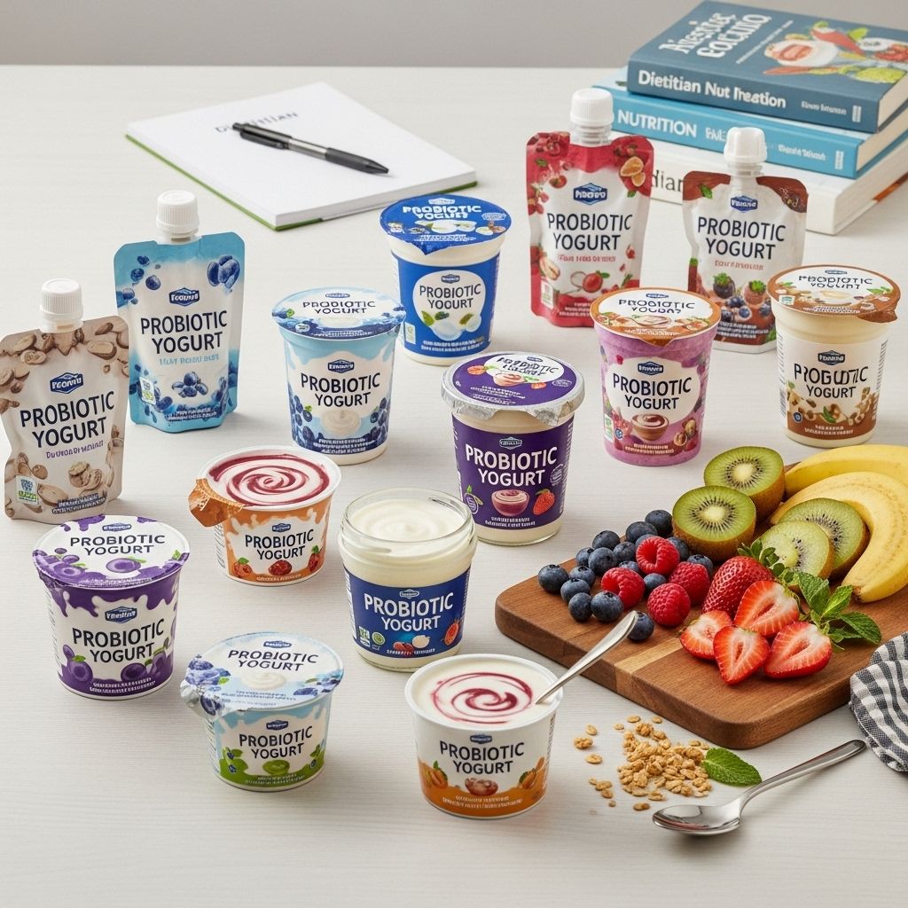 Discover the healthiest probiotic yogurts packed with live cultures to boost gut health and overall wellness, as recommended by dietitians.