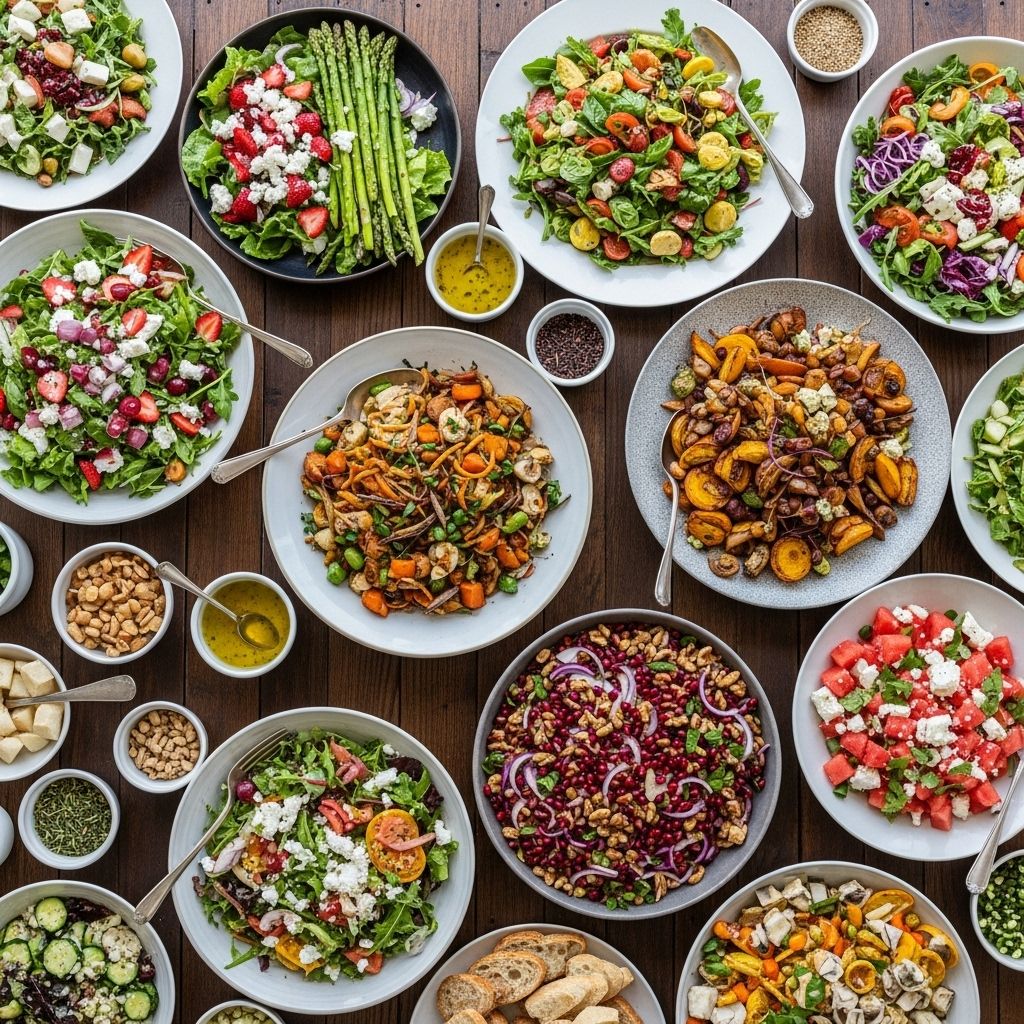 Garden-fresh greens to hearty grains, these bowls bring bold flavors to any gathering.