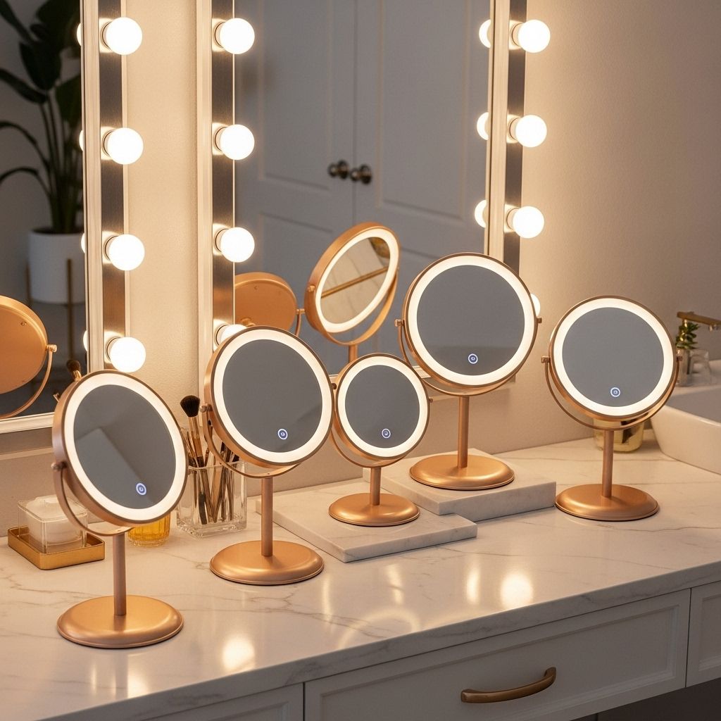 Illuminate your makeup routine with these top-rated small lighted mirrors—ideal for flawless applications and travel.