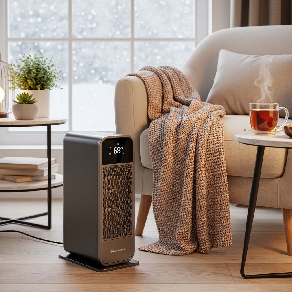 Tip-over and overheat protection deliver hassle-free heating during the cold months.