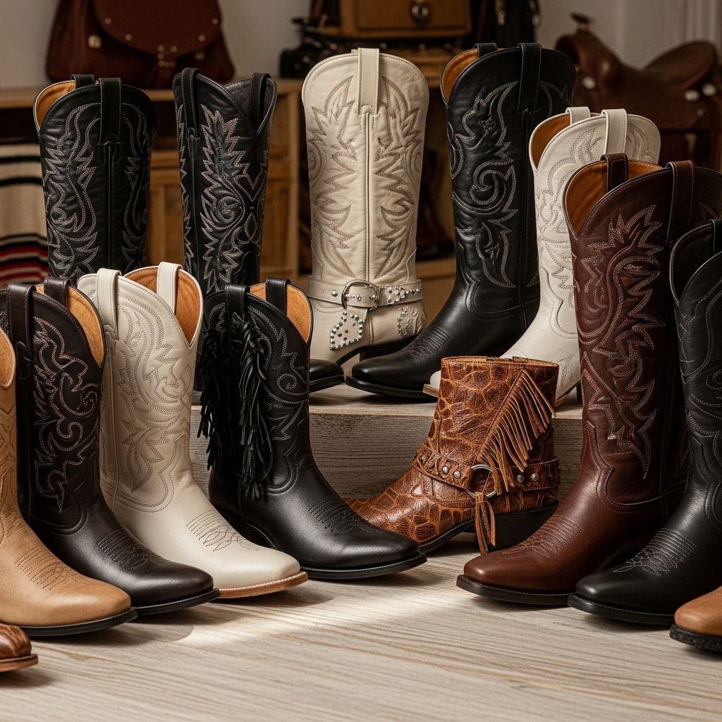 Upgrade your wardrobe with this season’s most stylish, versatile, and comfortable women’s cowboy boots, from dazzling metallics to classic western staples.