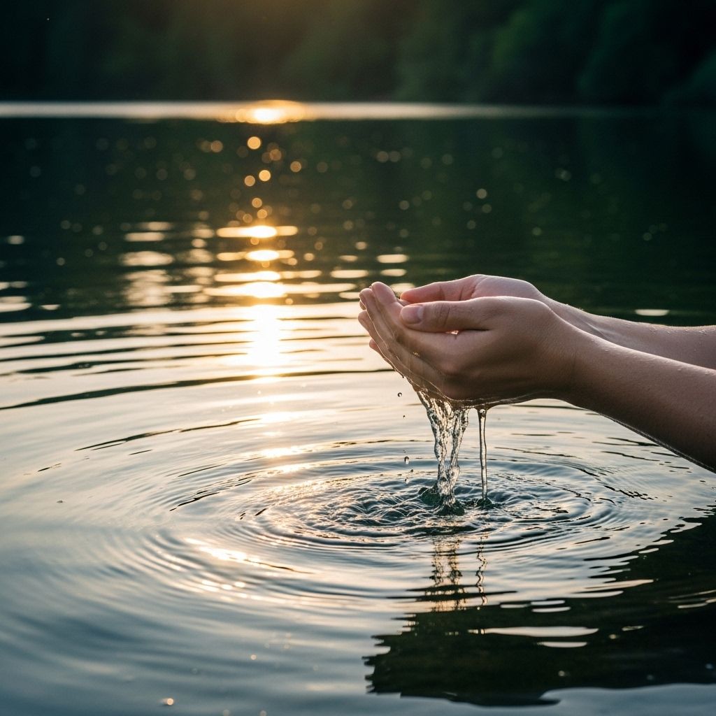 Experience the journey of cleansing and renewal through a sacred water and Spirit rite.