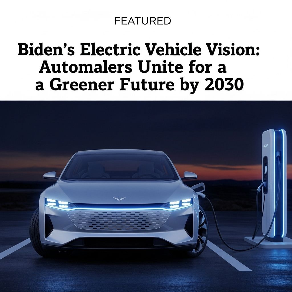 Biden’s Electric Vehicle Vision: Automakers Unite for a Greener Future by 2030 With federal support and industry collaboration, half of US new cars could be electric by 2030—reshaping climate, jobs, and American roads.