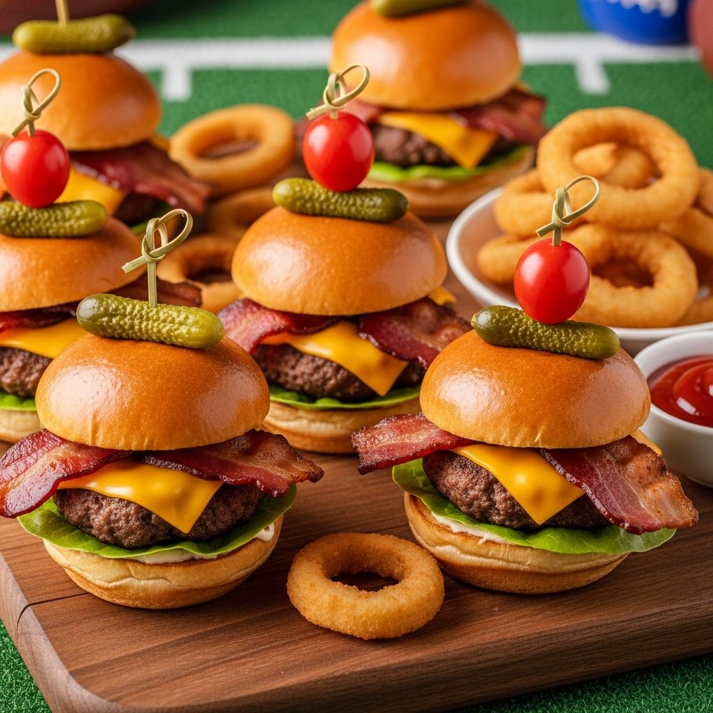 A foolproof method wraps meat in savory layers for mini burgers bursting with flavor.