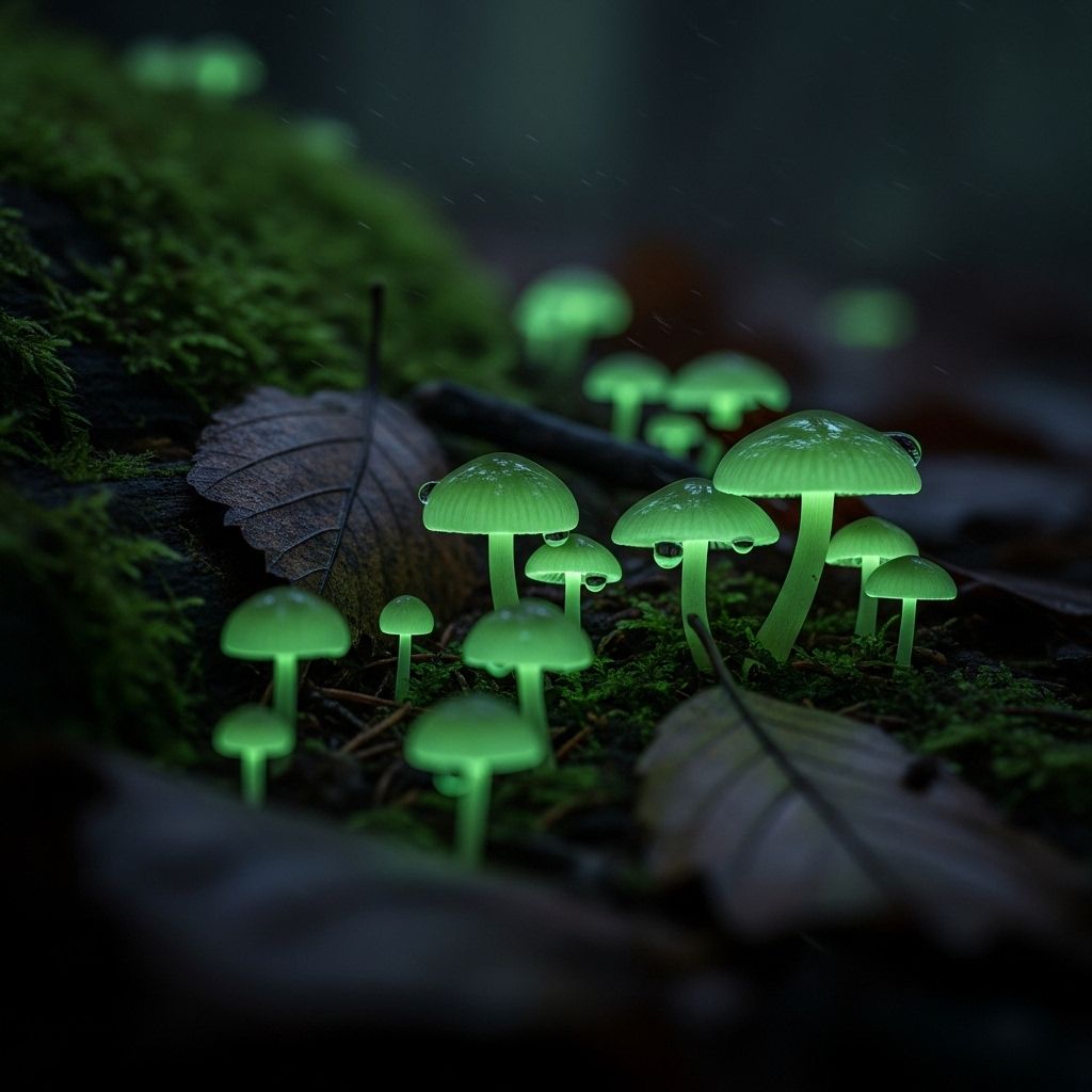 Discover the enchanting world of glowing mushrooms—how and why bioluminescent fungi light up forests across the globe.