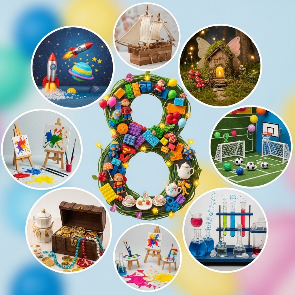 29 Creative Birthday Party Ideas for 8-Year-Olds: Themes, Games, Foods & More Engaging activities and tasty treats come together to spark laughter and fond memories.