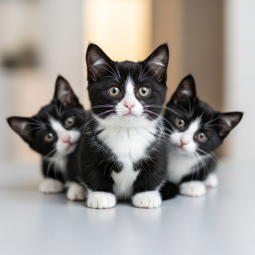 Their short legs and bold markings make these cats irresistible playmates at home.