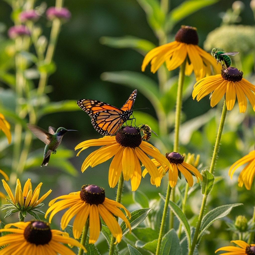 Perennial blooms that shine summer through fall while feeding pollinators and songbirds.