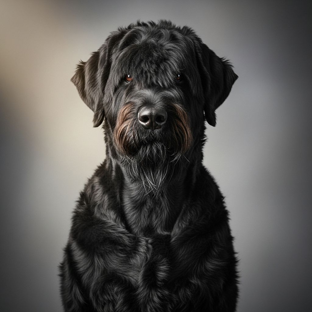 Discover the majestic Black Russian Terrier: a powerful working dog with unwavering loyalty and impressive intelligence