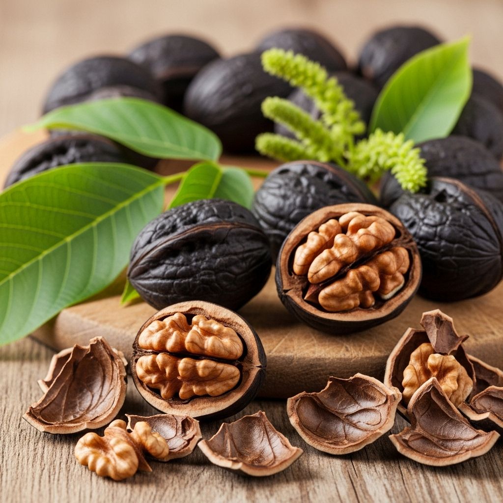 Black Walnuts: Comprehensive Benefits, Nutrition, Uses, and Precautions From bold flavor to immune support, these wild nuts elevate health and meal creativity.