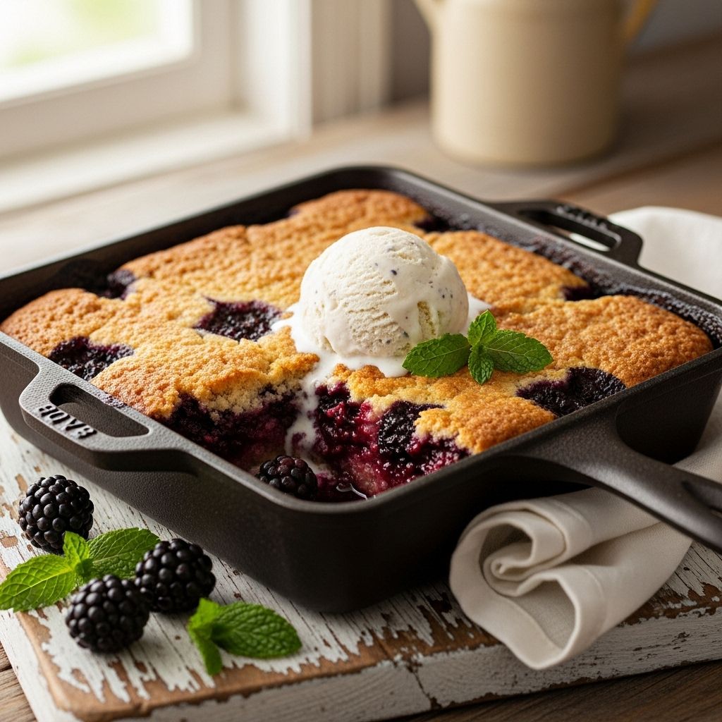A melt-in-your-mouth dessert that pairs juicy fruit with a crispy, caramelized topping.