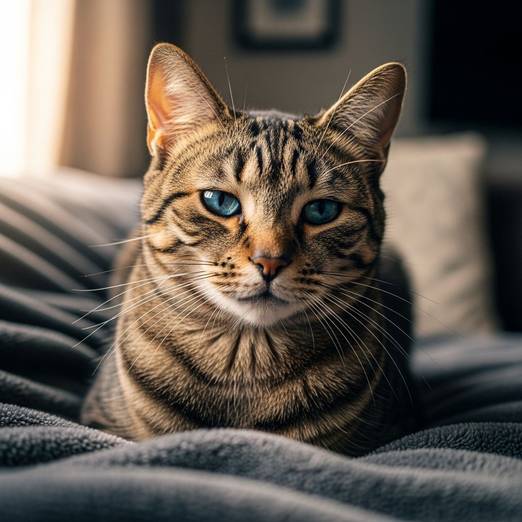 Consistent layouts and sensory signals support vision-impaired felines in exploring safely.
