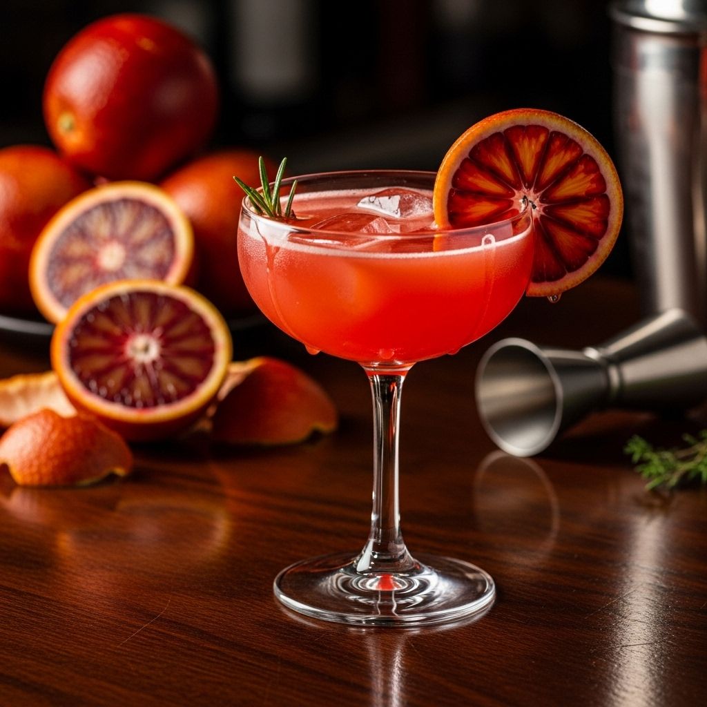 A winter-inspired drink balancing tangy citrus and bubbly sparkle.