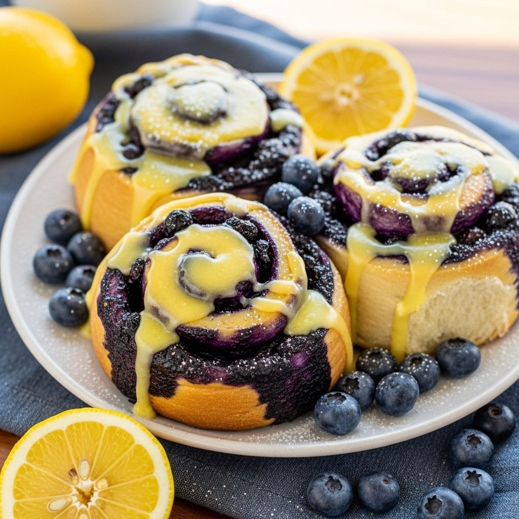 Soft, fruity swirls and tangy citrus glaze transform breakfast into a sunny treat.