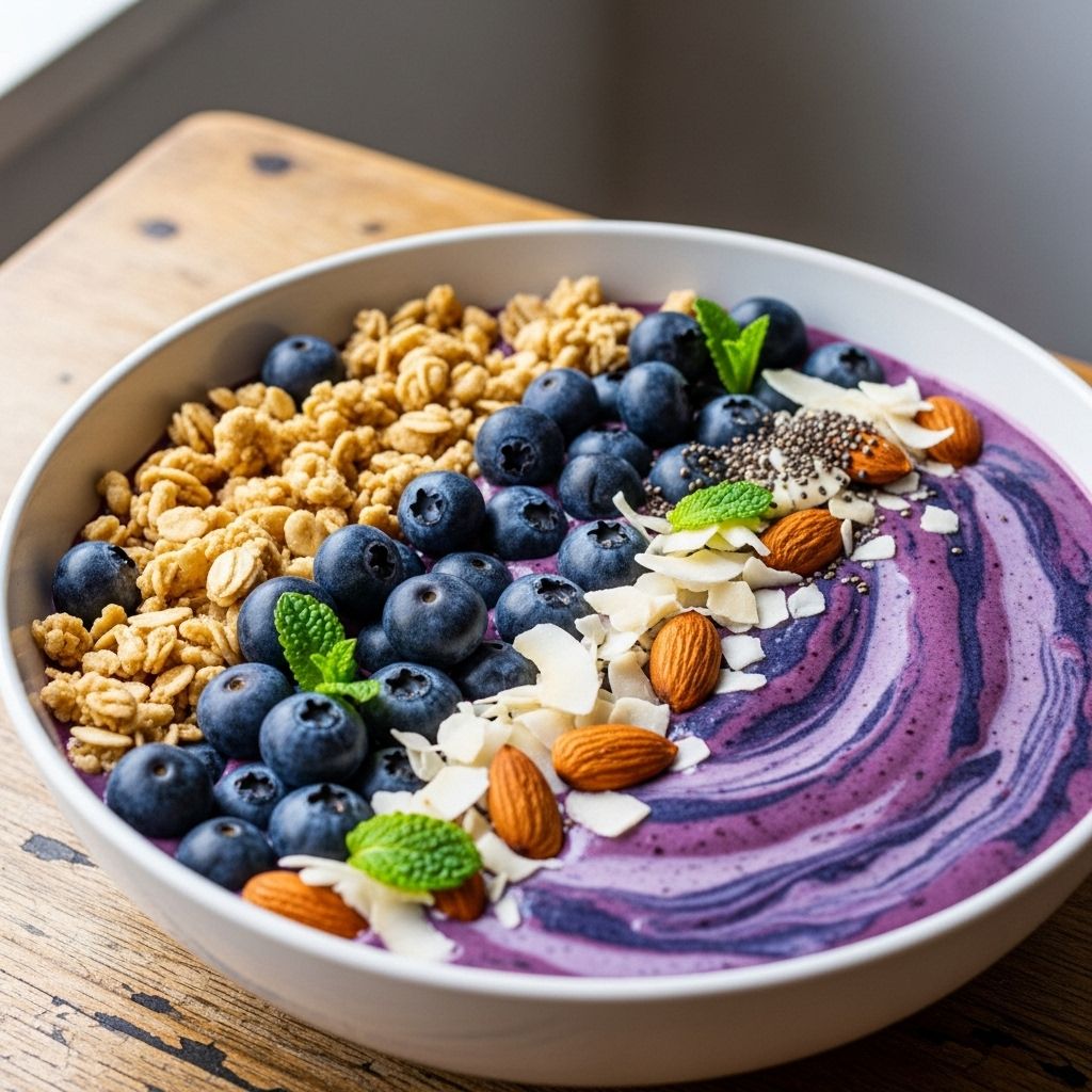 Dive into the vibrant world of blueberry smoothie bowls—packed with nutrition, customizable toppings, and delicious simplicity.