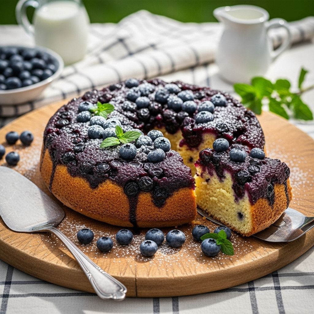 Glossy berry topping meets fluffy vanilla batter and a bright lemon whipped cream finish.