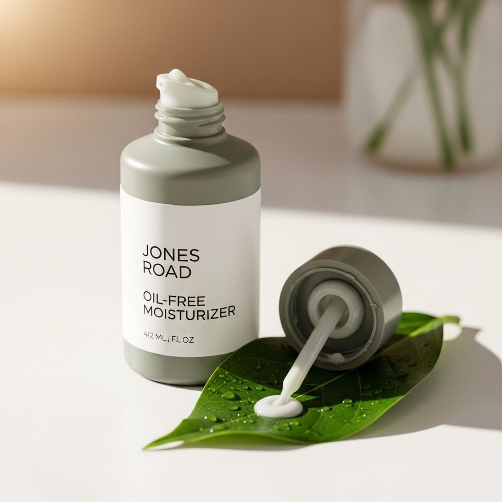 Jones Road’s Oil-Free Moisturizer delivers hydration with a lightweight, breathable texture, designed by Bobbi Brown for all skin types and modern routines.