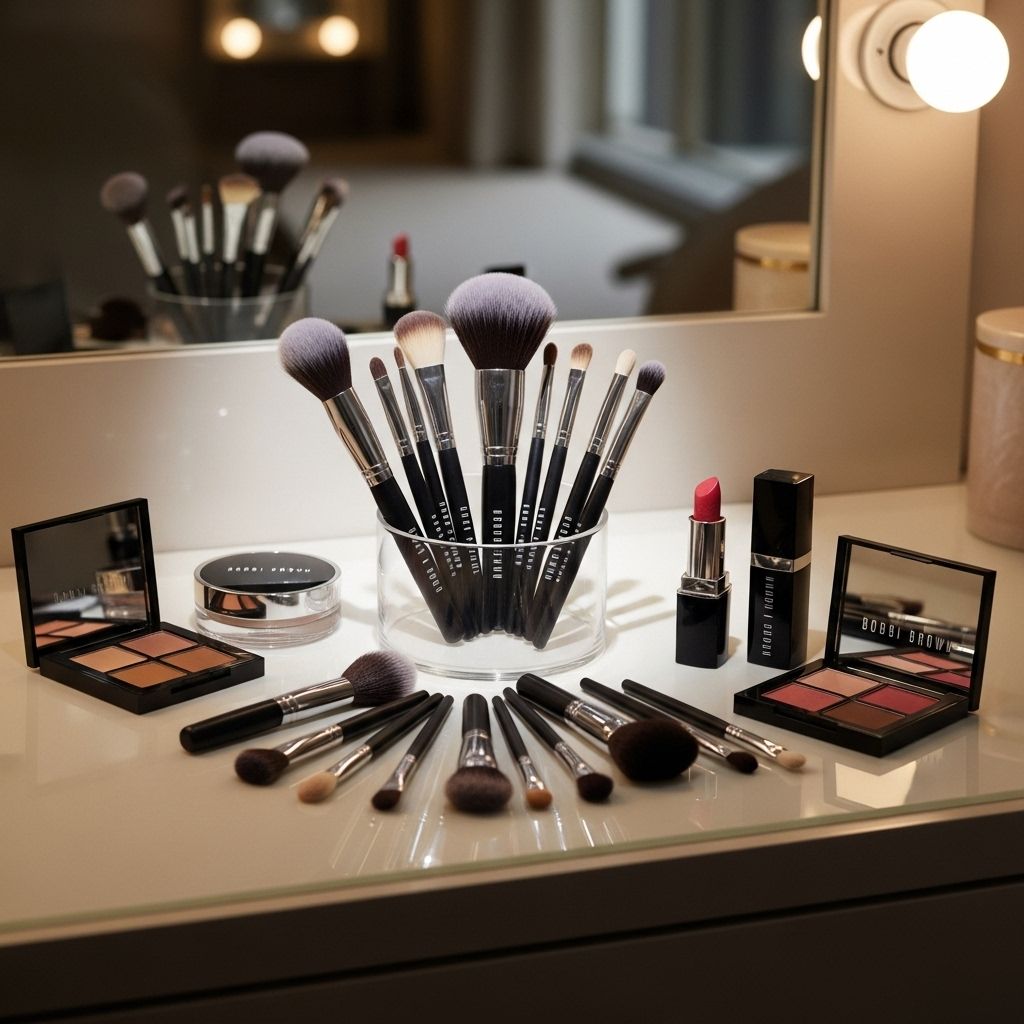 Master flawless makeup techniques with Bobbi Brown's expertly designed brushes for face, cheeks, eyes, and lips.