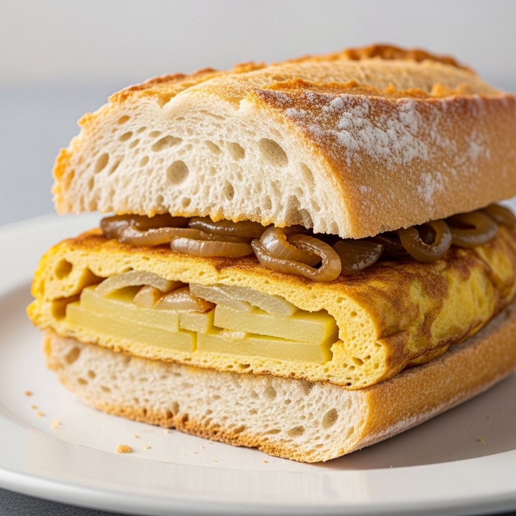 Tender potato rounds meet chewy bread in a portable meal perfect for any occasion.