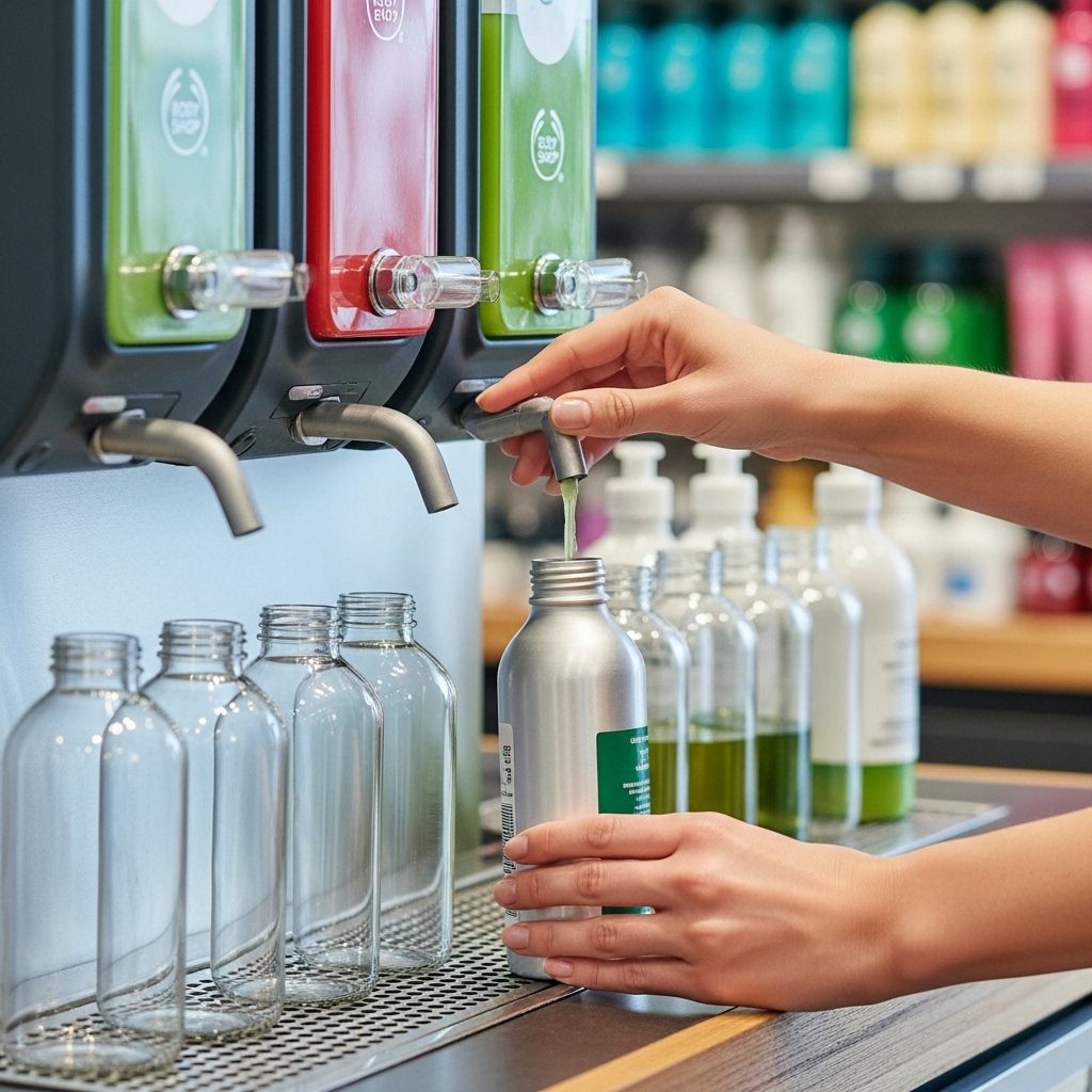 The Body Shop Refill Stations: Changing Beauty Retail Across the U.S. The Body Shop's refill stations mark a sustainable shift in U.S. beauty retail, fighting waste and promoting circular economy practices.