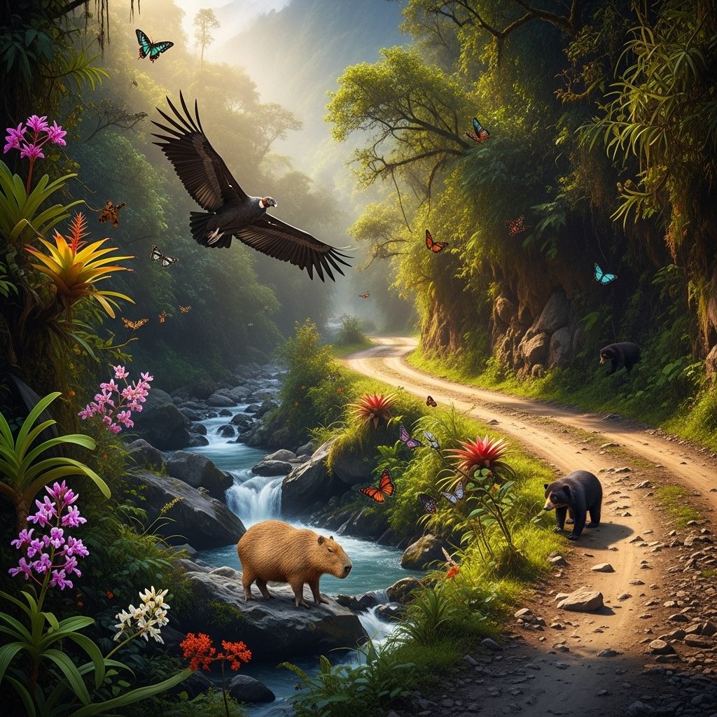 Bolivia’s Death Road: From Tragic Legacy to Wildlife Refuge How an infamous Andean highway, once feared for its deadly toll, has been reclaimed by wildlife after traffic dropped away.