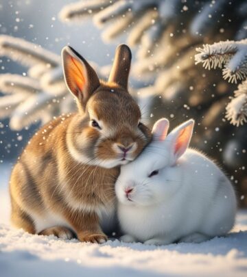 A community's swift care and the rabbits' bond turned a freezing night into hope.