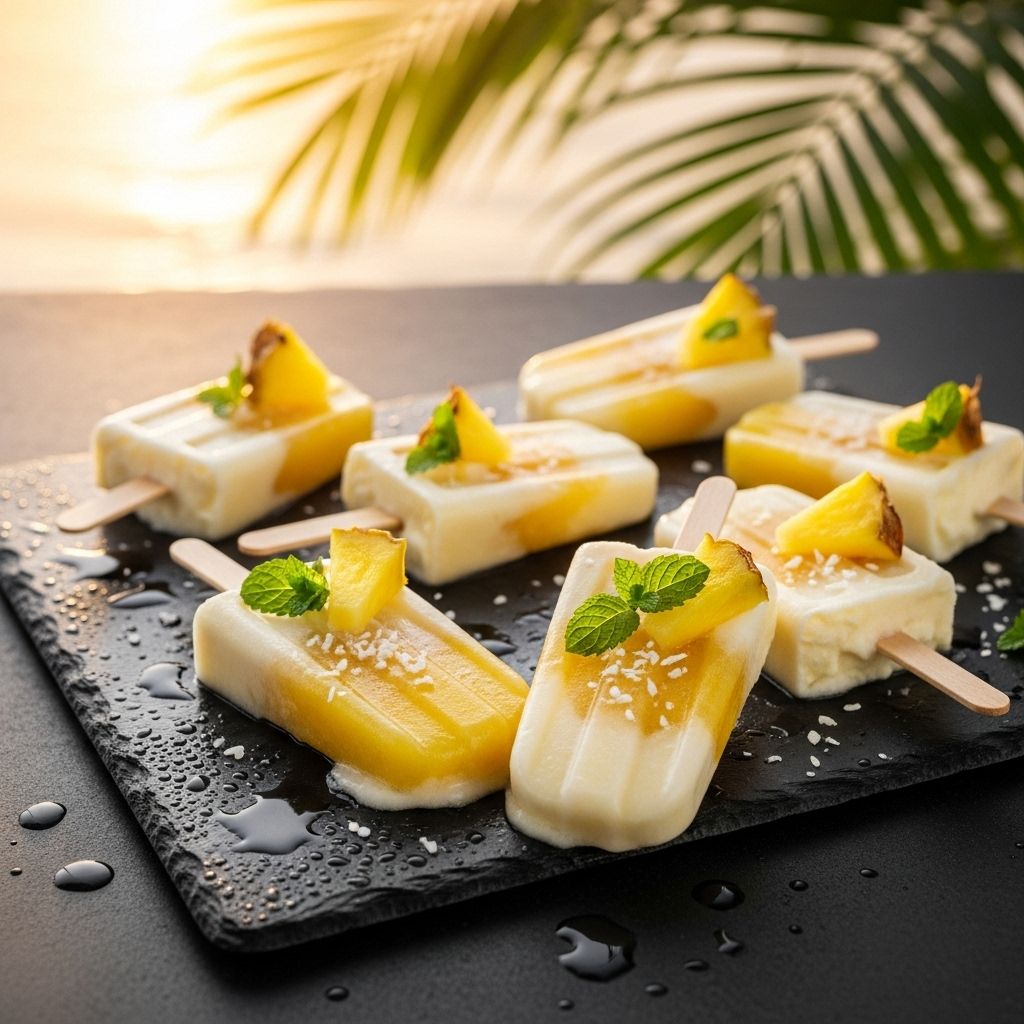 A simple homemade frozen cocktail that delivers creamy coconut and tangy pineapple bliss.