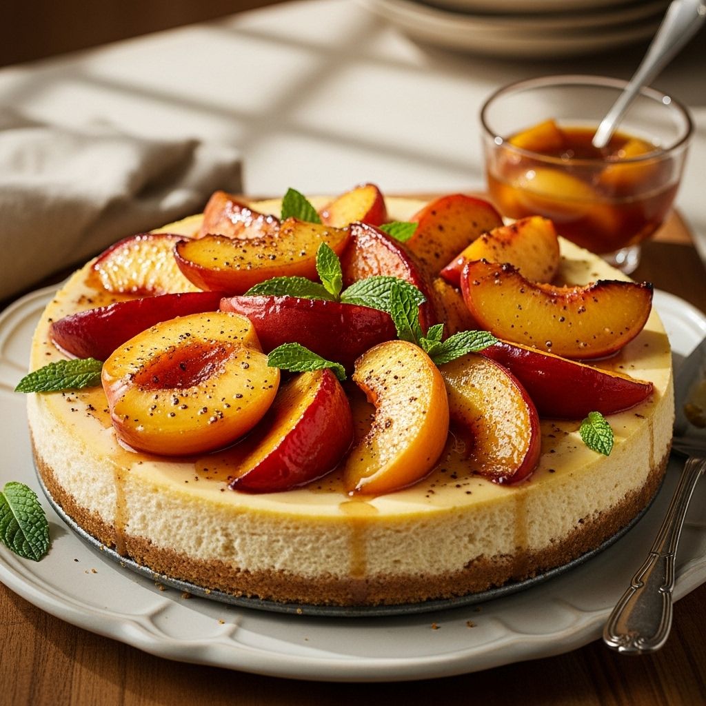 Caramelized fruit and airy mousse sit atop a nutty crust for a feast of smoky sweetness.