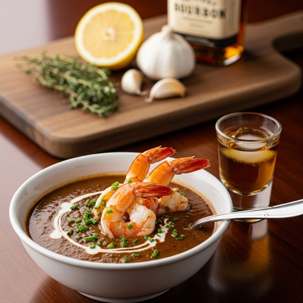 A splash of whiskey and broth transform velvety soup into an elegant indulgence.