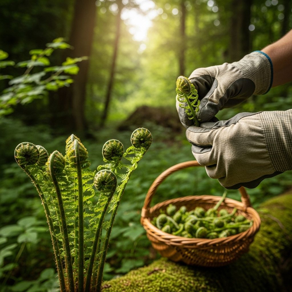 Transform tender woodland fiddleheads into vibrant additions to your seasonal menu.